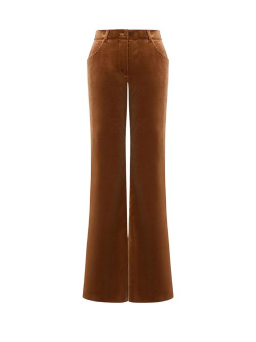 Pantalone Donna marrone a vita bassa ALBERTA FERRETTI | PANTALONI | A033466350097