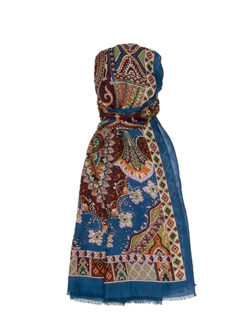 Sciarpa Donna blu con stampa all over ALTEA | 6007041
