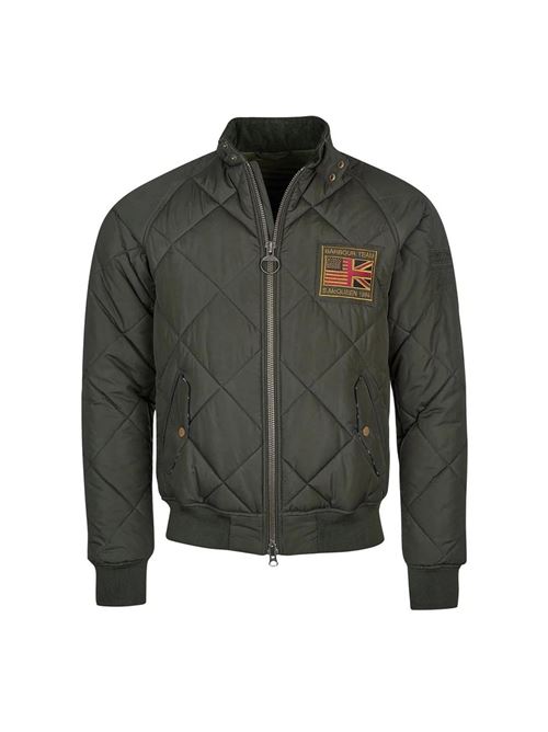 Giubbotto Uomo verde con polsini a costine BARBOUR INTERNATIONAL | MQU1326GN91