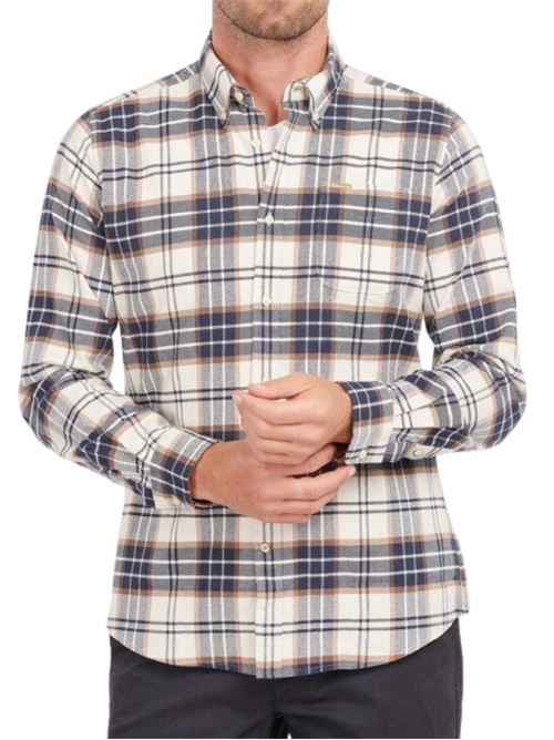 Camicia Uomo beige con colletto button-down BARBOUR | MSH5035BE11