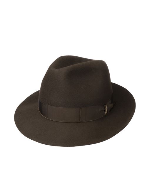 Cappello Uomo marrone con fascia in cannetté BORSALINO | 170016381