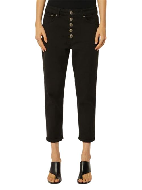 Jeans Donna nero con bottoni a gioiello DONDUP | DP268BBS0033DR4999