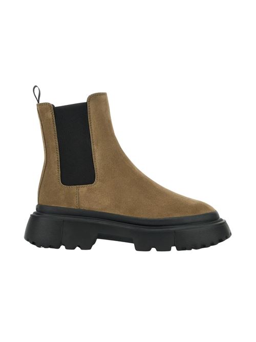 Stivaletto Donna beige con tomaia scamosciata HOGAN | STIVALETTI | HXW6290FC30BYEC414