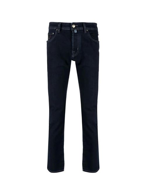 Jeans Uomo blu navy con logo ricamato sul lato JACOB COHEN | JEANS | UQE0630P3621559D