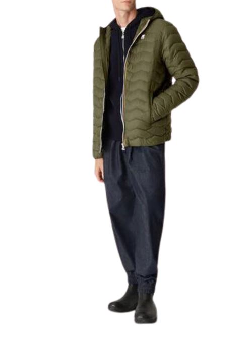 Giubbotto Uomo verde con fondo regolabile K-WAY | K6121HWWMR