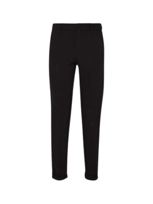 Pantaloni Donna nero con logo in metallo LIU JO | PANTALONI | WXX046-T789622222