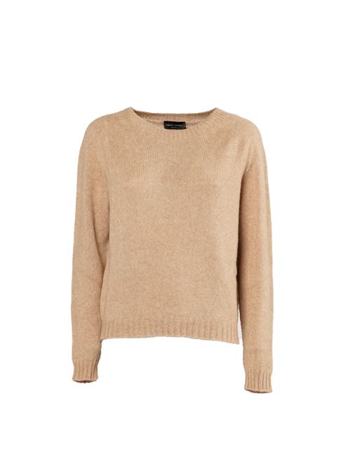 Maglione Donna beige con effetto pettinato ROBERTO COLLINA | MAGLIERIA | P36601P3605