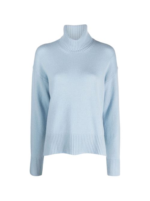Maglione Donna azzurro con collo a dolcevita ROBERTO COLLINA | MAGLIERIA | P40103P4015