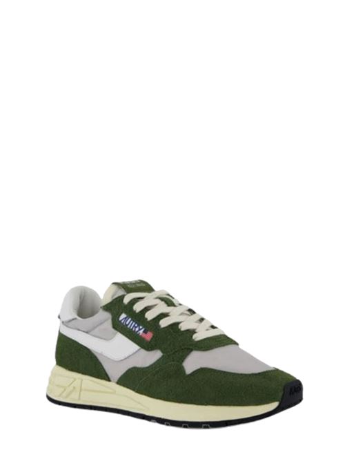 Scarpa da running da Uomo in pelle color bianco/verde/ grigio AUTRY | WWLMHN04