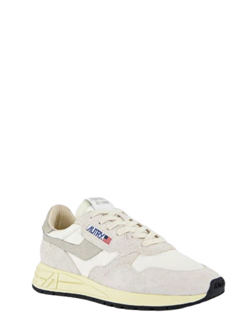 Scarpa da running da Uomo in pelle color bianco/grigio AUTRY | WWLMNC04