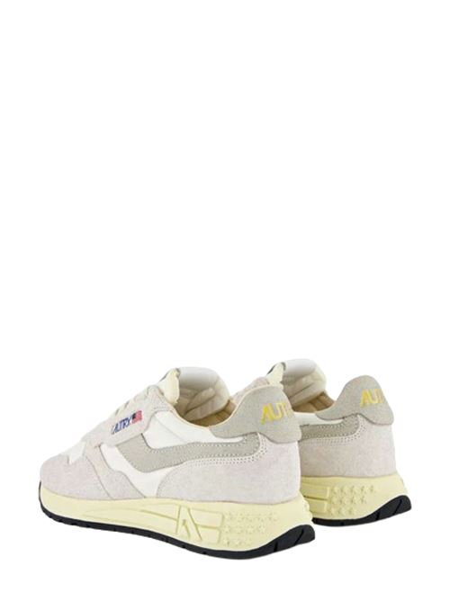 Scarpa da running da Uomo in pelle color bianco/grigio AUTRY | WWLMNC04