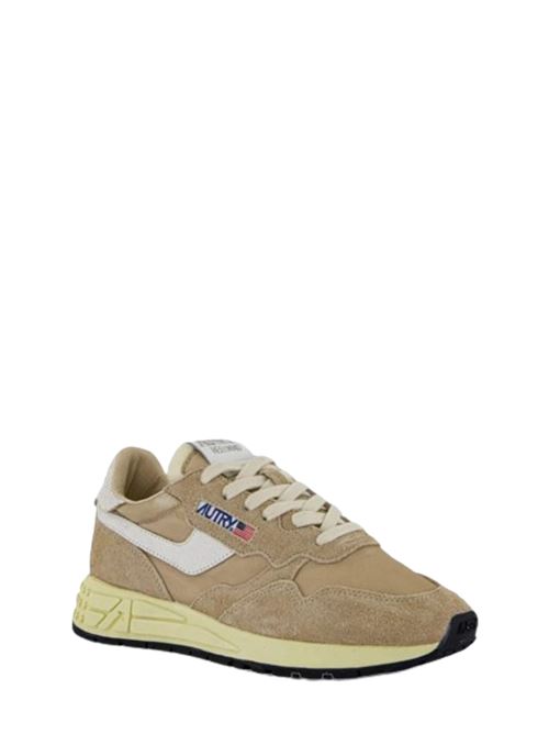 Scarpa da running da Uomo in pelle color bianco/beige AUTRY | WWLMNC08