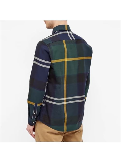 Camicia Dunoon uomo verde in cotone BARBOUR | MSH4980MSHTN55