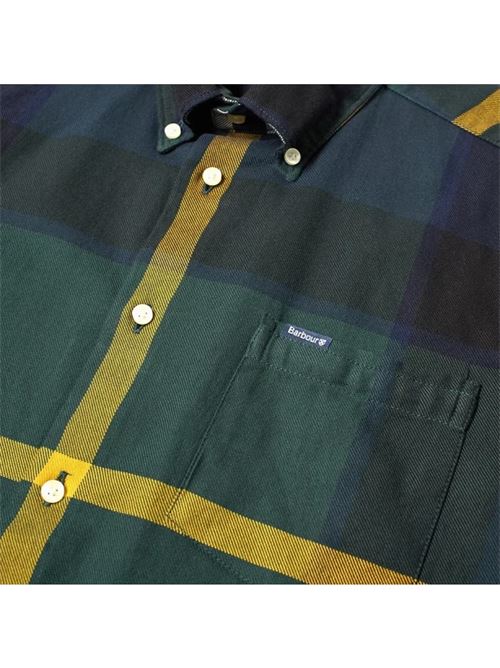 Camicia Dunoon uomo verde in cotone BARBOUR | MSH4980MSHTN55