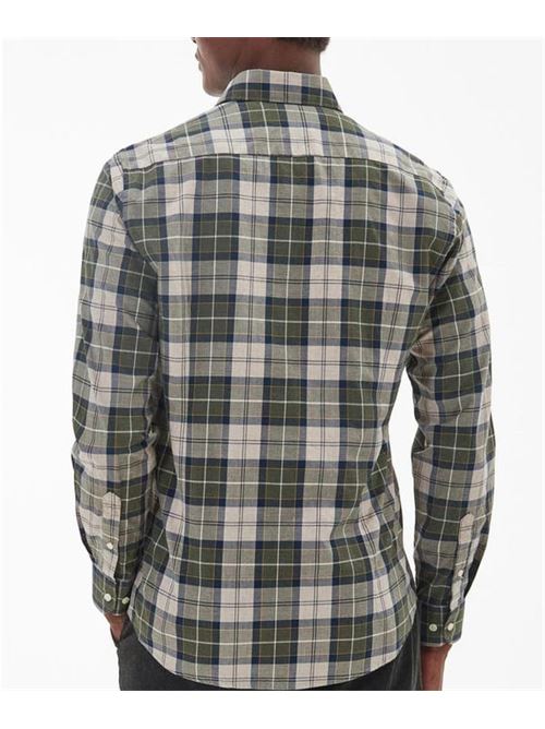 Camicia uomo color forest in misto cotone e cashmere BARBOUR | MSH4982MSHTN16
