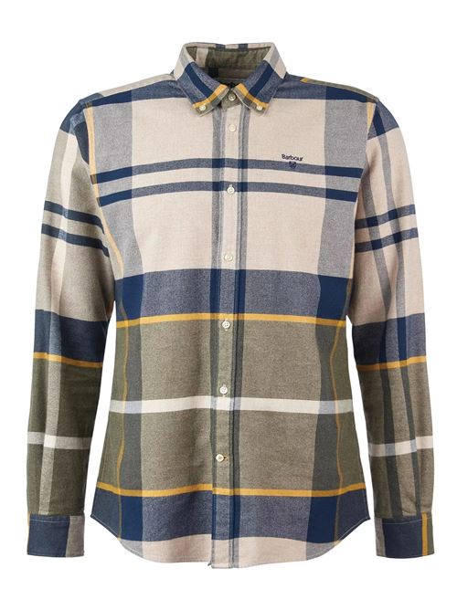Camicia da uomo color forest in cotone BARBOUR | MSH4994MSHTN16