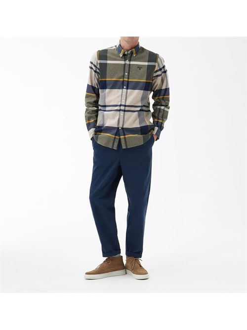 Camicia da uomo color forest in cotone BARBOUR | MSH4994MSHTN16