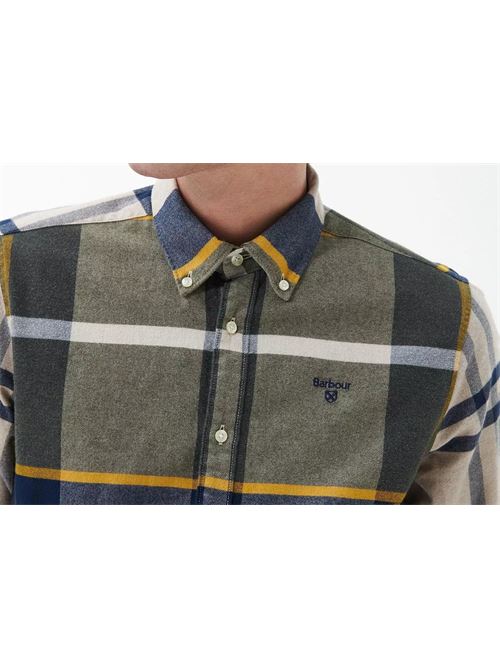Camicia da uomo color forest in cotone BARBOUR | MSH4994MSHTN16