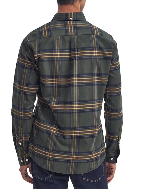 Camicia da uomo in cotone fantasia tartan verde BARBOUR | MSH5035MSHOL51