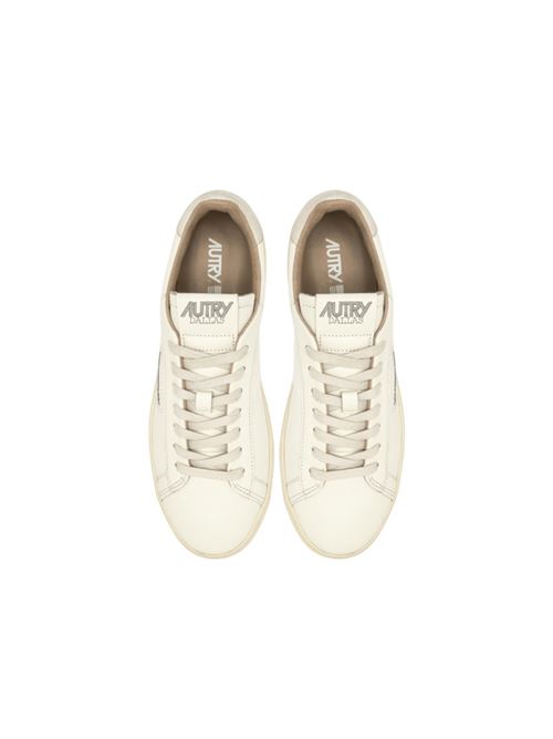 sneaker da uomo in pelle colore bianco tallone bianco AUTRY | ADLMMR01