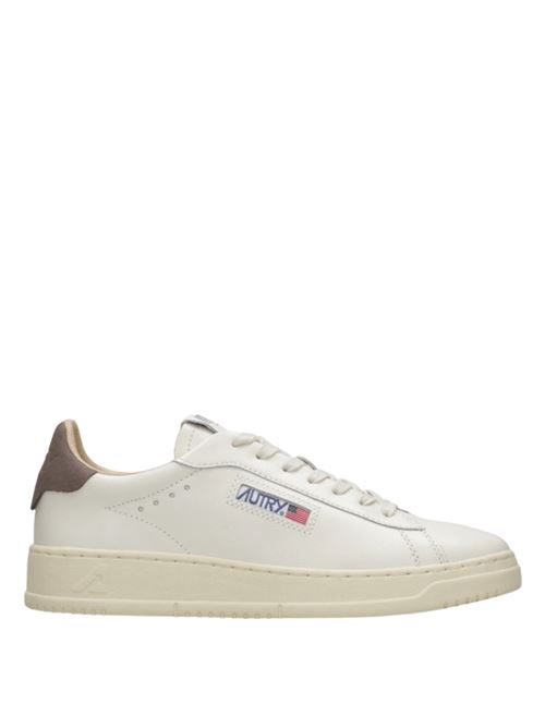 sneaker da uomo in pelle colore bianco tallone grigio AUTRY | ADLMMR16