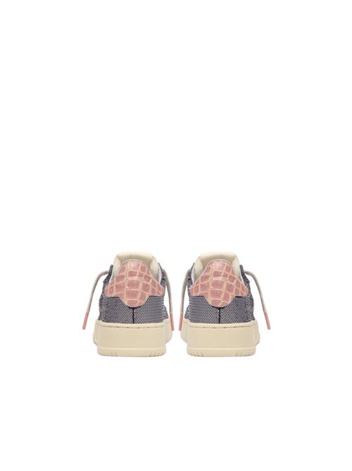 Sneakers da donna in pelle con paillettes, color lilla metalizzato AUTRY | ADLWTI02