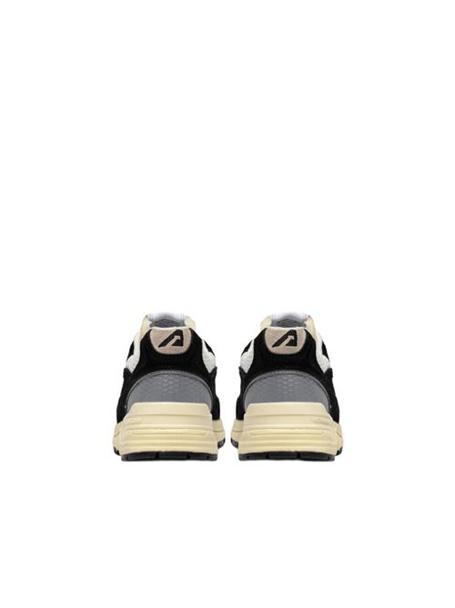 Sneakers da uomo in mesh e suede color nero e argento AUTRY | HYLMUM07
