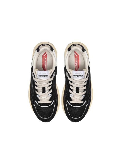 Sneakers da uomo in mesh e suede color nero e argento AUTRY | HYLMUM07