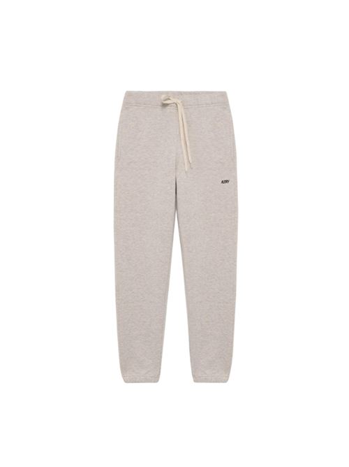 Pantalone tuta da uomo con logo ricamato colore grigio melange chiaro AUTRY | SPPMA3JM