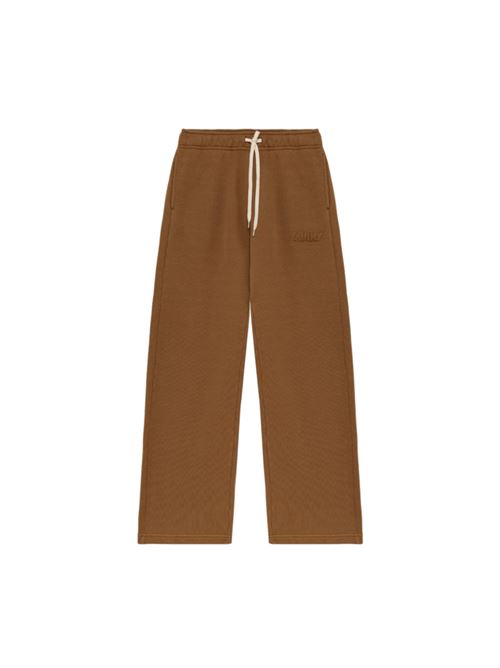 Pantalone tuta da donna con coulisse in cotone color tabacco AUTRY | SPPWM7HN