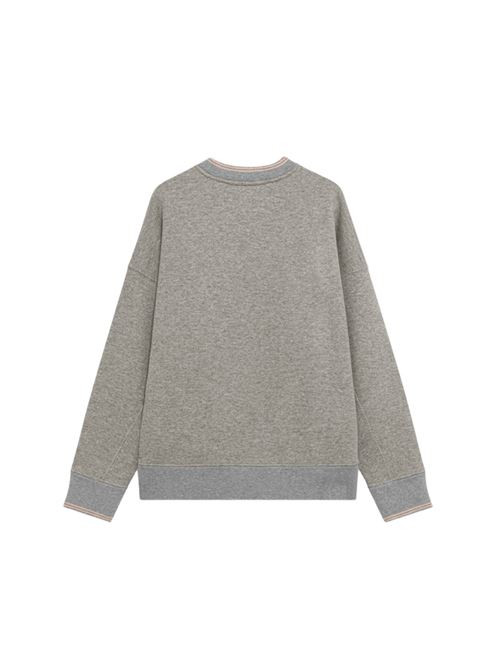 Felpa da uomo in cotone, girocollo, logo applicato sul davanti, colore grigio AUTRY | SWPMU4HX