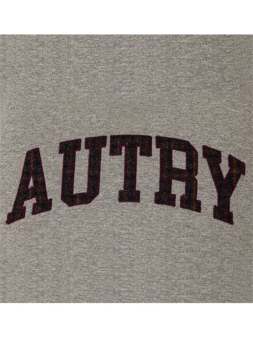 Felpa da donna in cotone, girocollo, logo applicato sul davanti, colore grigio AUTRY | SWPWL9HQ