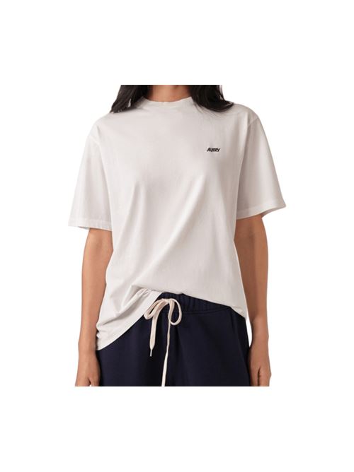 T-shirt da donna, girocollo in cotone colore bianco AUTRY | TSPWA7CW