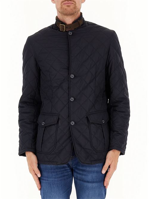 Giacca da uomo trapuntata 100 grammi con colletta a imbuto colore blu navy BARBOUR | MQU0508MQUNY71