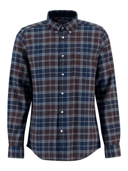 Camicia da uomo tartan in cotone colore blu/bordeaux/grigio BARBOUR | MSH4991MSHTN38