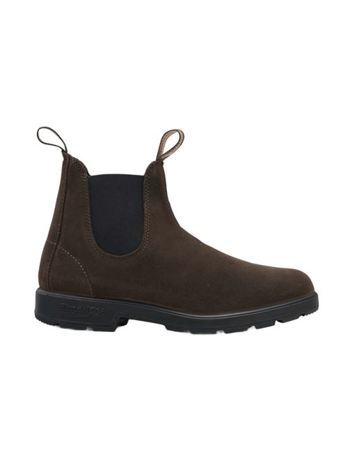 Stivaletti da uomo in pelle scamosciata, CHELSEA BOOTS, colore marrone, elastico marrone BLUNDSTONE | 2410BC2410