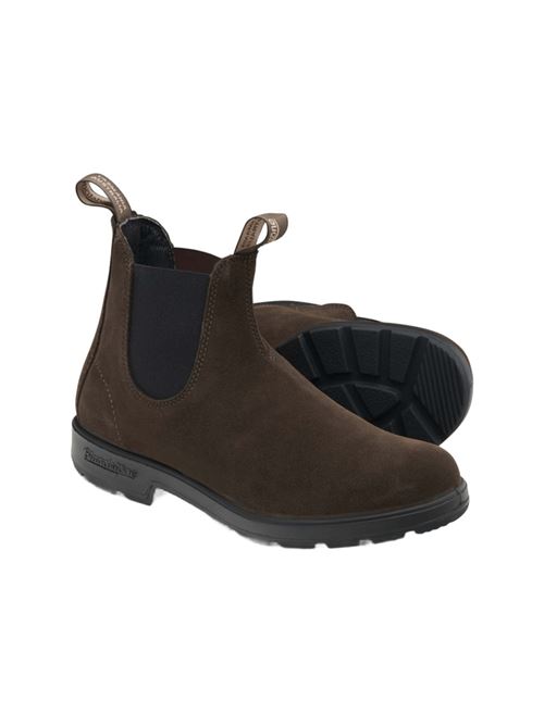 Stivaletti da uomo in pelle scamosciata, CHELSEA BOOTS, colore marrone, elastico marrone BLUNDSTONE | 2410BC2410