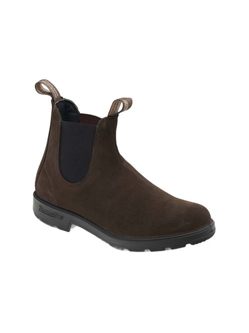 Stivaletti da uomo in pelle scamosciata, CHELSEA BOOTS, colore marrone, elastico marrone BLUNDSTONE | 2410BC2410