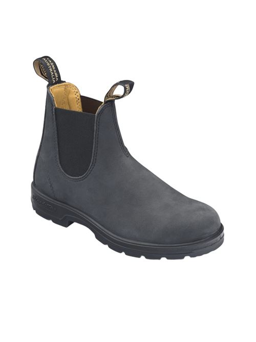 Stivaletti da donna in pelle, CHELSEA BOOTS, colore rustic black, elastico nero BLUNDSTONE | 587BCD587