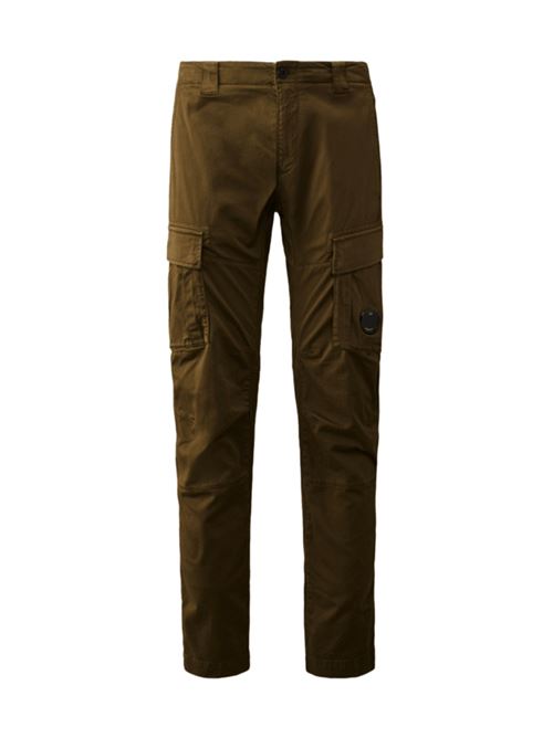 Panataloni da uomo in cotone stretch, cargo, colore ivy green C.P. COMPANY | PANTALONI | PA731A5529G683