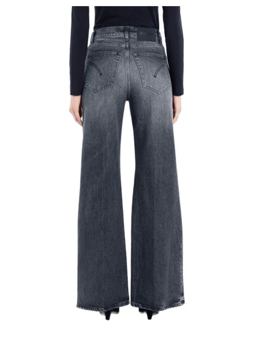 Jeans da donna in cotone stretch, gamba ampia, colore nero vintage DONDUP | DP619DSE377LO1999