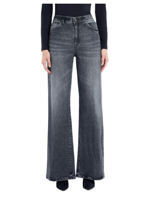 Jeans da donna in cotone stretch, gamba ampia, colore nero vintage DONDUP | DP619DSE377LO1999