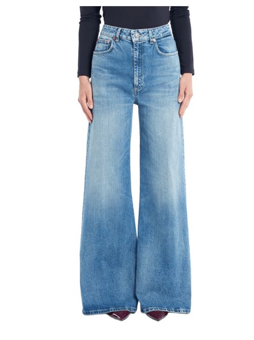 Jeans da donna in cotone elasticizzato, palazzo, colore chiaro vintage DONDUP | DP828DSH371LO3800