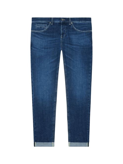 Jeans da uomo in cotone stretch, vita bassa, colore denim scuro DONDUP | UP232DSK316J12800