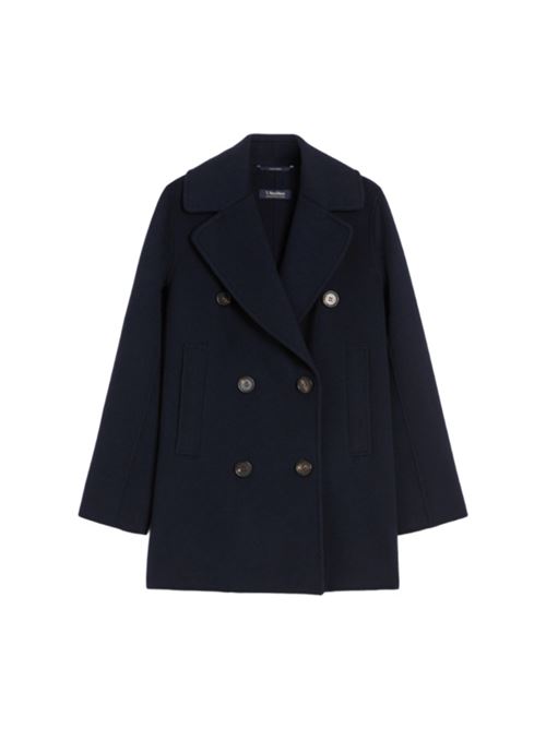 Cappotto caban da donna, doppiopetto in pura lana, colore blu S MAX MARA | 9086011106081