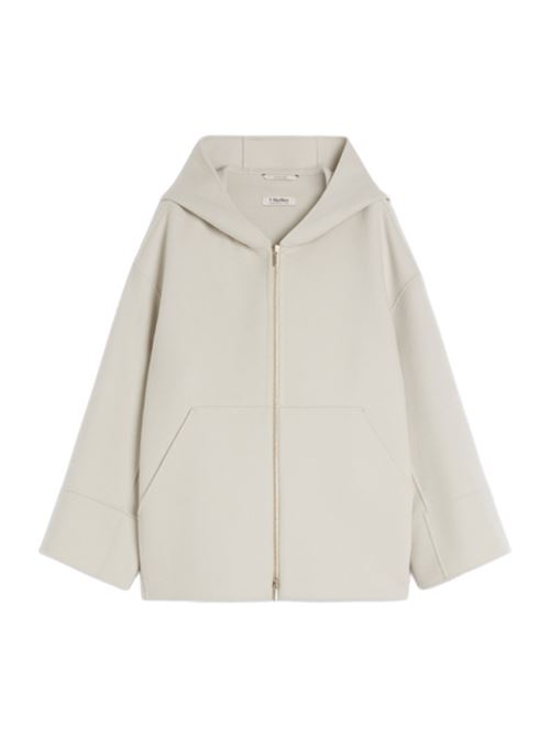 Caban da donna con cappuccio in pura lana, colore bianco avorio S MAX MARA | 9086031106016