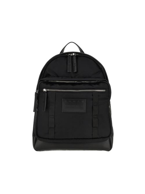 Zaino da uomo in tessuto tecnico con dettagli in pelle, colore nero HOGAN | ZAINI | KBM01UG0300UIMB999