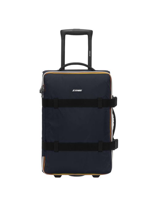 Il trolley da viaggio in tessuto ripstop impermeabile, idrorepellente, antivento blu K-WAY | K2127IWY04