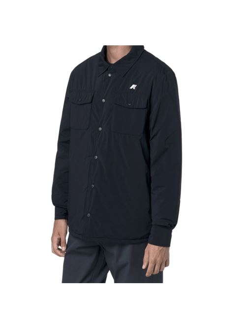 Overshirt da uomo imbottita in tessuto tecnico colore depth blu K-WAY | K2136JWK89