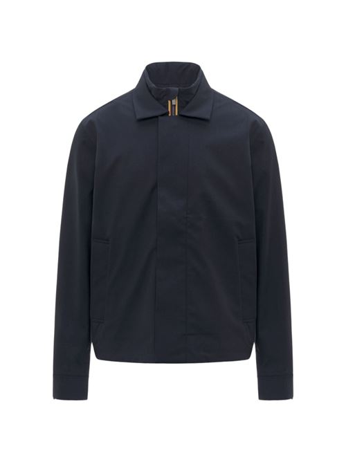 Giacca da uomo corta,  idrorepellente, con gilet staccabile, colore depth blu K-WAY | K21475WBCE